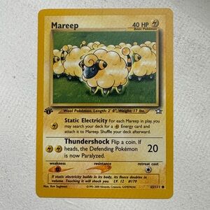 Mareep Pokémon Card